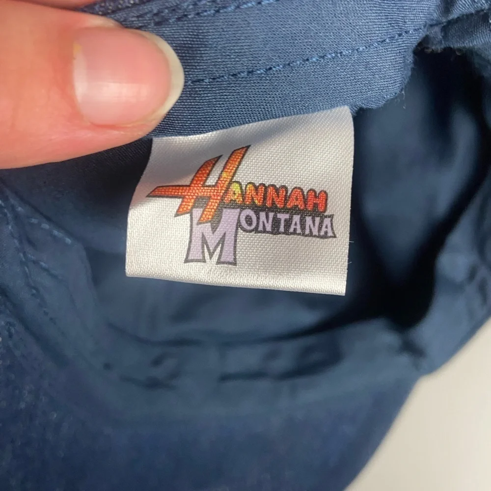 Disney Hannah Montana Blue Jean Rock and Roll Pop Star Cap Hat Y2K Nostalgia